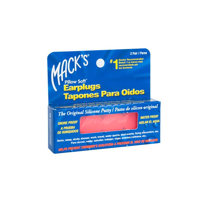 TAPON OIDO MACK´S SILICON ANARANJADO 2 PARES