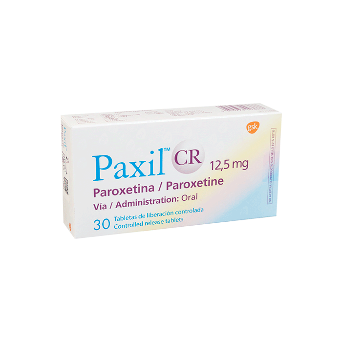 PAXIL CR TABLETAS 12.5 MG