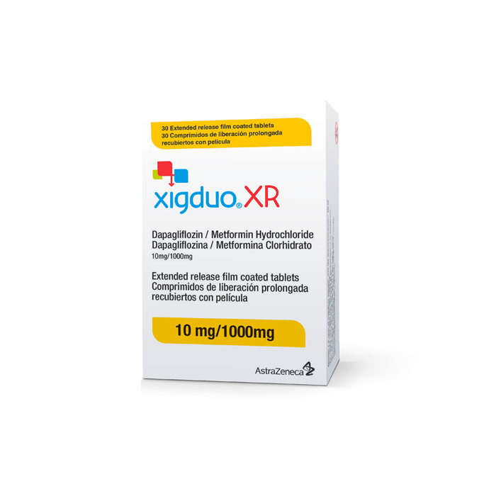 XIGDUO XR 10/1000 MG X 30 COMPRIMIDOS