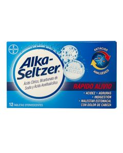 ALKA SELTZER X 12 TABS EFERVESENTES