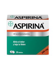 ASPIRINA NIÑO 100 MG X 20 TABS MASTICABLE