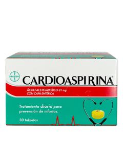 CARDIOASPIRINA 81 MG X 30 TABS