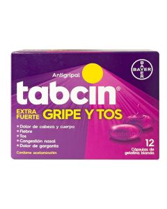 TABCIN LIQUI GELS GRIPE Y TOS 12 CAP
