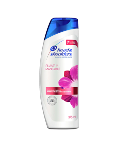 H & S SHAMPOO SUAVE Y MANEJABLE 375 ML