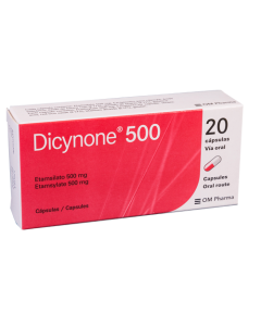 DICYNONE CAPSULAS 500 MG