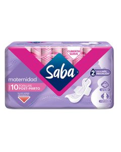 SABA TOALLAS DE MATERNIDAD X 10’S