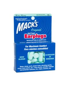 TAPON P/OIDO MACK´S ESPUMA 10 PARES