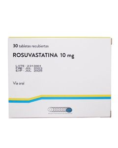 ROSUVASTATINA 10 MG X 30 TABS