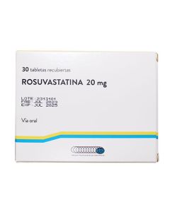 ROSUVASTATINA 20 MG X 30 TABS