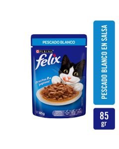 FELIX SENSACIONES PESCADO BLANCO EN SALSA 85 GRS
