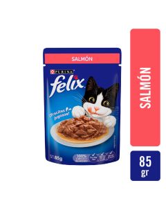 FELIX SENSACIONES SALMON & PAVO EN SALSA 85 GRS