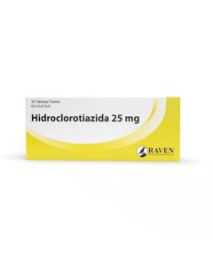 HIDROCLOROTIAZIDA TABLETAS 25 MG
