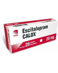 ESCITALOPRAM 20 MG X 28 TABS CALOX