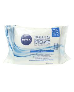 TOALLITAS DESMAQUILLANTES NIVEA REFESCANTES 25 UN