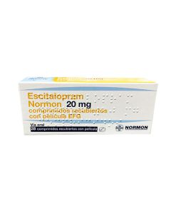 ESCITALOPRAM 20 MG X 28 NORMON