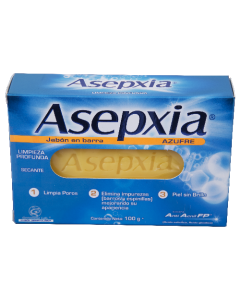 JABON ASEPXIA AZUFRE LIMPIEZA PROFUNDA 100 GR