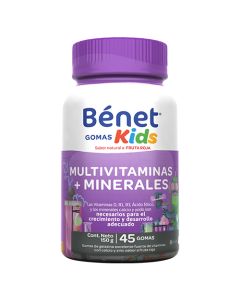 BENET GOMAS KIDS MULTIVITAMINICO 45 GOMAS 150g