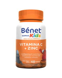 BENET KIDS GOMAS  CAM VIT C + ZINC 45 GOMAS  150g