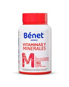 BENET GOMAS  MULTIVITAMINICO 60 GOMAS 150g