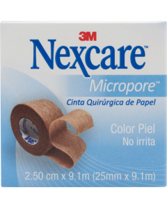 MICROPORE NEXCARE PIEL 1 PULG 2.5 CM X 9.1CM