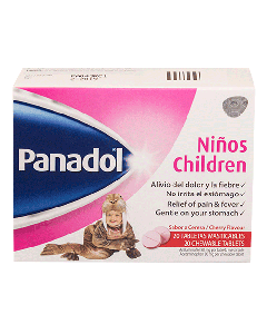 PANADOL PEDIATRICO X 20 TAB