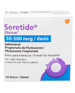 SERETIDE DISKUS INHALADOR 500MCG 