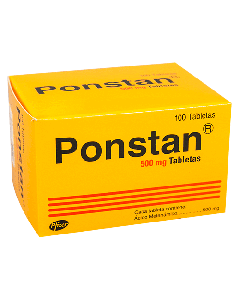 PONSTAN TABLETAS RECUBIERTAS 500 MG