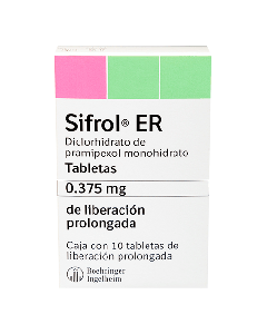 SIFROL ER TABLETAS 0.375 MG 