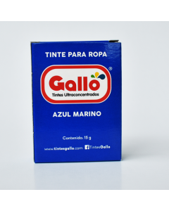 TINTE ROPA GALLO AZUL MARINO X  1 UNIDAD