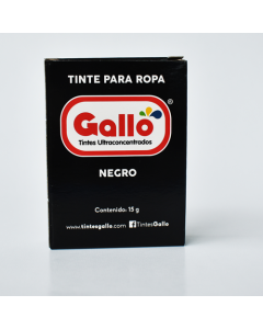 TINTE ROPA GALLO NEGRO X  1 UNIDAD