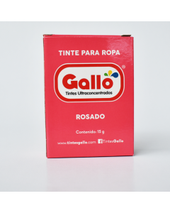 TINTE ROPA GALLO ROSADO X 1 UNIDAD