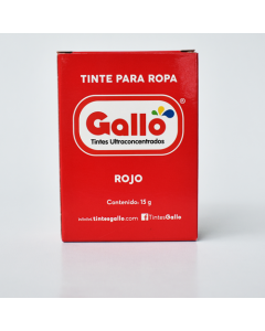 TINTE ROPA GALLO ROJO X 1 UNIDAD