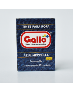 TINTE ROPA GALLO AZUL MEZCLILLA X  1 UNIDAD