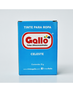 TINTE ROPA GALLO CELESTE X  1 UNIDAD