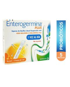 ENTEROGERMINA PLUS AMPOLLAS BEBIBLES 5 ML