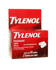 TYLENOL 500MG SOBRE X 2 TABLETAS