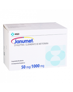 JANUMET COMPRIMIDOS 50 MG / 1000 MG