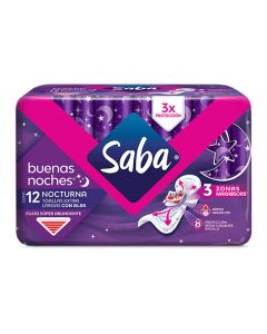 SABA BUENAS NOCHES CON ALAS TOALLAS FEMENINAS