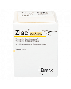 ZIAC TABLETAS 2.5 / 6.25 MG 