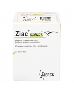 ZIAC TABLETAS 5.0 / 6.25 MG 