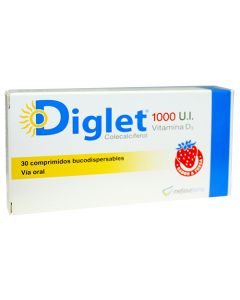 DIGLET VITAMINA D3 1000 U.I