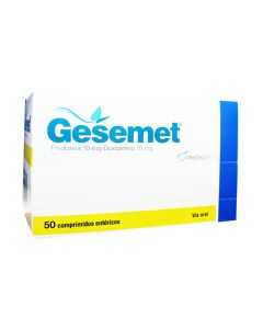 GESEMET 10 MG/10 MG X 1 COMP