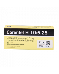 CORENTEL H COMPRIMIDOS 10 MG / 6.25 MG