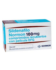 SILDENAFILO 100 MG X 4 COMP NORMON