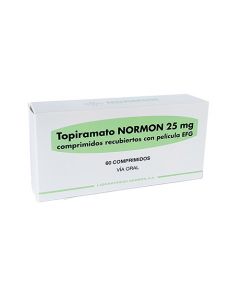 TOPIRAMATO 25 MG X 10 COMP NORMON