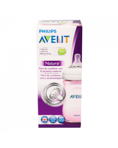 AVENT ROSADO NATURAL BIBERON 9 ONZ / 260 ML