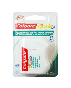 COLGATE FLUOR Y MENTA HILO DENTAL 25 M