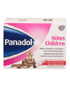 PANADOL PEDIATRICO TABLETAS 