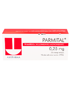 PARMITAL TABLETAS 0.25 MG 